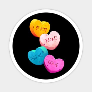 Adorable Candy Sweet Hearts Love Valentines Day XOXO Premium Magnet